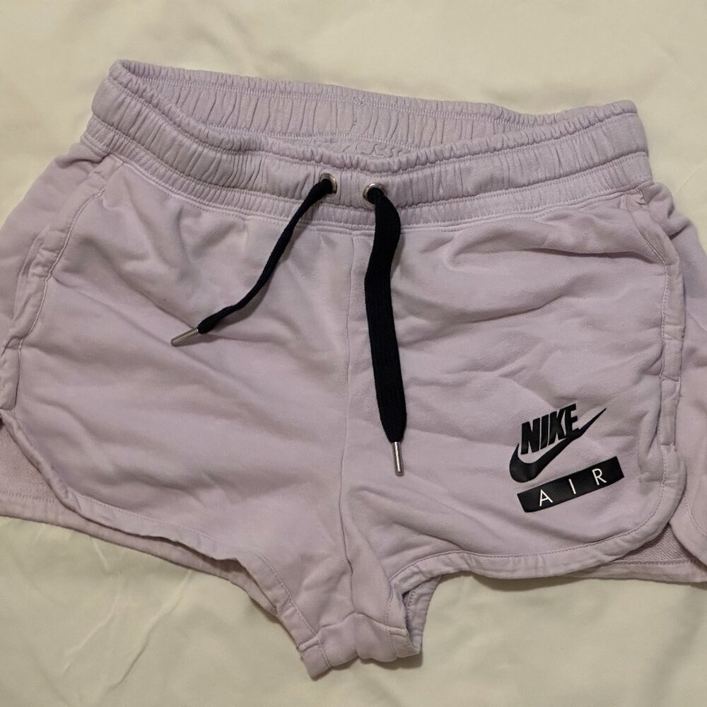 Light purple Nike shorts athleisure